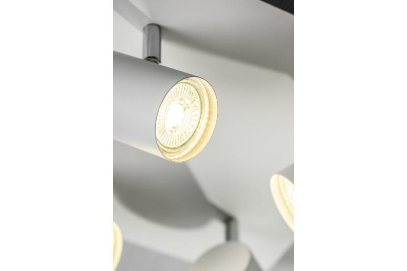 Decor Ceiling luminaire VENETO IP20 max. 20W 4 x GU10 round/square white 1208964045