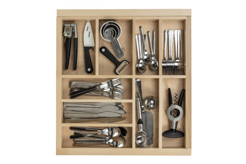 Decor Cutle Cutlery Trays Kitchen Adjustable Cutlery Organizer 1208966292