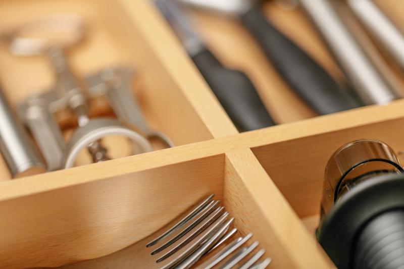 Decor Cutle Cutlery Trays Kitchen Adjustable Cutlery Organizer 1208966292