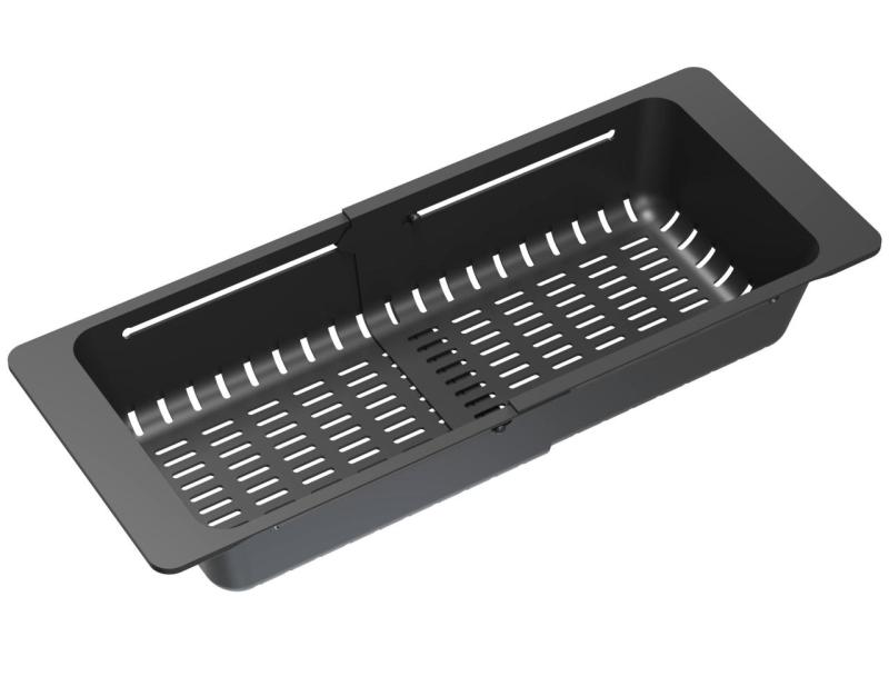 Quadri black adjustable drip tray 320/460 x 185mm for sinks 1208967541