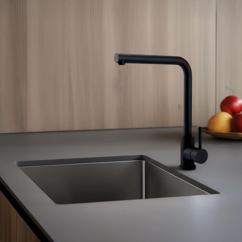 Pure.Sink Elite Steel Spark kitchen faucet Matte Black PS8040-10