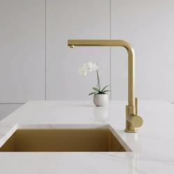 Pure.Sink Elite Steel Spark kitchen faucet PVD brushed gold PS8040-60
