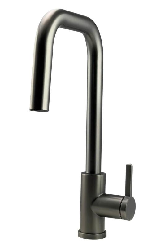 Pure.Sink Elite Steel Crystal-S kitchen faucet PVD Gun Metal with pull-out spout PS8050-61