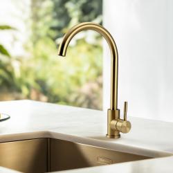 Pure.Sink Elite Steel Stream kitchen faucet PVD brushed gold PS8044-60