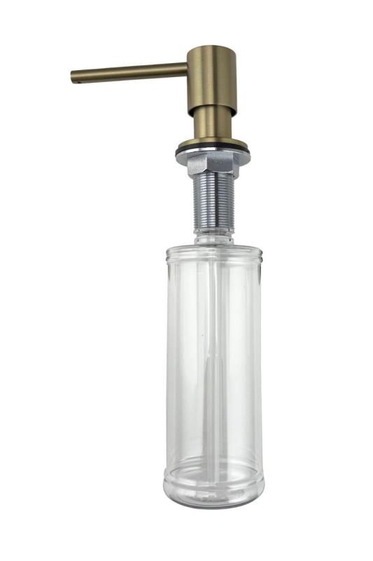 Pure.Sink Elite Steel Shine Built-in Soap Dispenser Matte Black, Refillable from Above PS9010-10