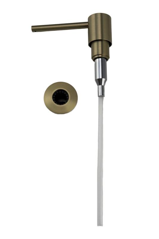 Pure.Sink Elite Steel Shine built-in soap dispenser PVD brushed gold top-fill PS9010-60