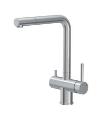 Quadri Ellesmere Kitchen Mixer Tap Stainless Steel 3-way with Extra Connection for Filtered Water 1208967782