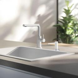 Franke Active kitchen built-in soap dispenser granite Polar White White 112.0633.079