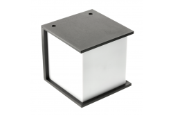 Façade luminaire LEO, E27, MAX. 18W, IP54, AC220-240V, 50/60Hz, black