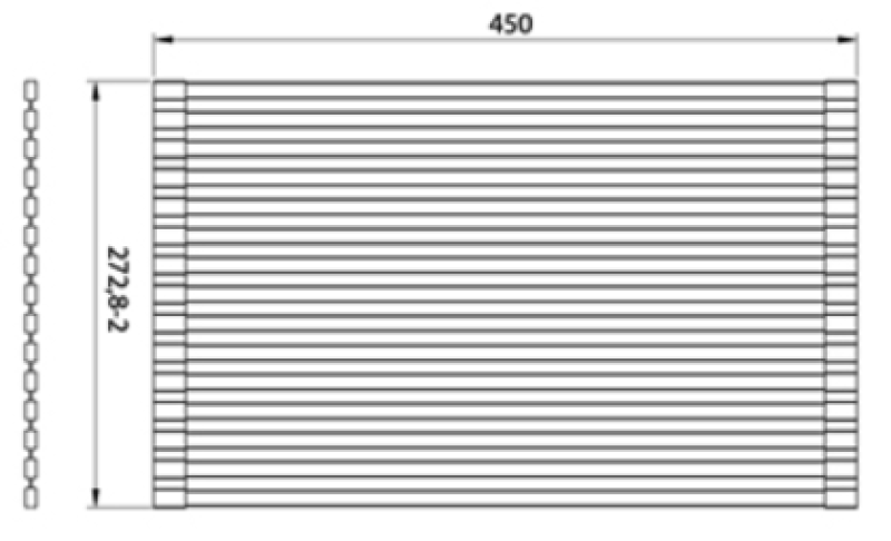 Ausmann Turt Chrome Roll Mat over and for in the sink 28x45 cm 1208969723