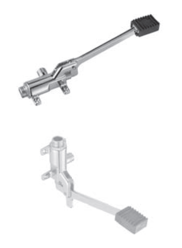 PB Pedal Line Foot Pedal Chrome for Floor or Wall Mounting 1208969729