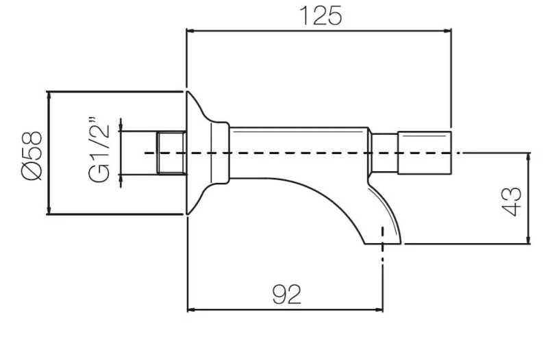 PB Garden Tap with Front Button 1208969796