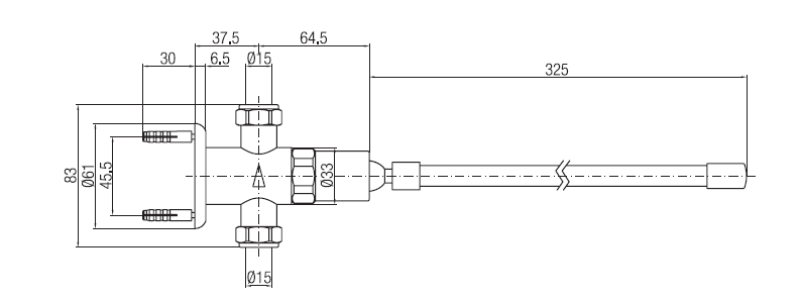 PB Self-Closing Timed Knee-Operated Tap 8-12" 1208969810