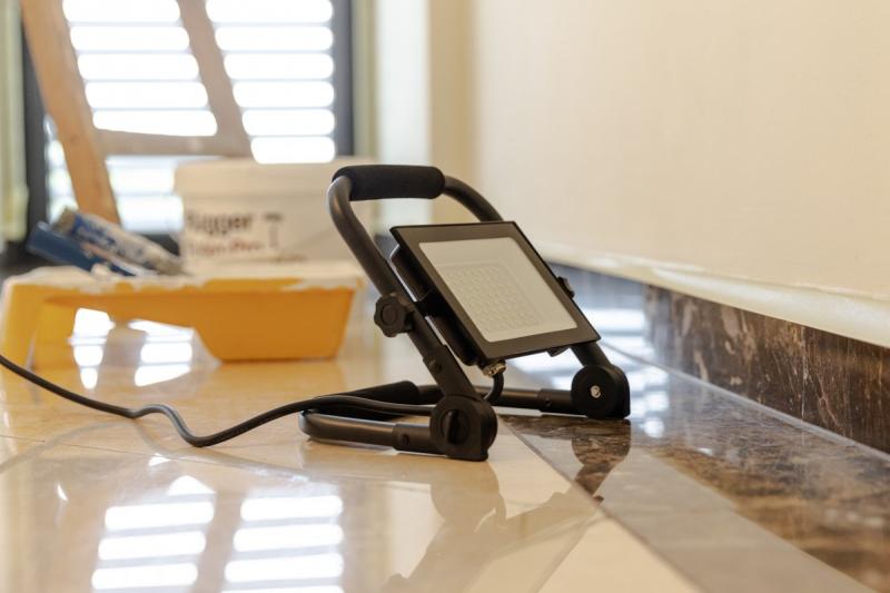 NELI Portable Floodlight, LED, 50W, 4500lm, 6400K, AC220-240V, IP65, 1.5m cable