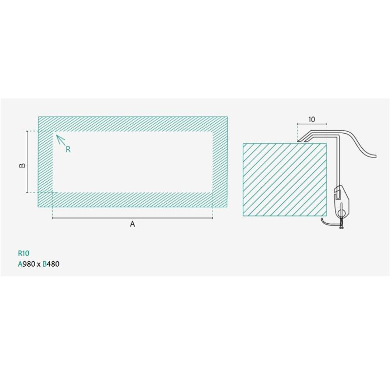 Banka Centurio 100-50 Stainless Steel Sink, surface-mounted, 100x50cm with drainer 1208970030