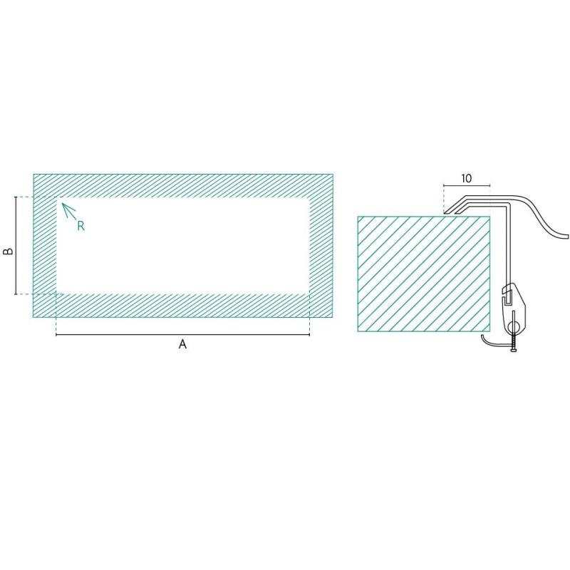 Banka Centurio 100-34 Stainless Steel Sink, surface-mounted, 100x50cm with draining board 1208970033