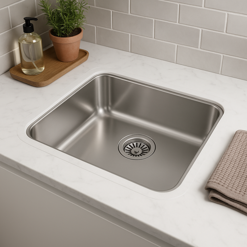Banka IB5040 Stainless Steel Sink 50 x 40 cm Surface-mounted and Flush-mounted 1208970038