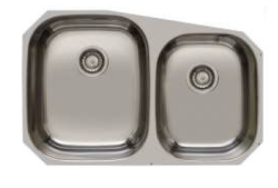 Banka Princess Stainless Steel Double Sink Under-counter 750x475 mm 1208970067
