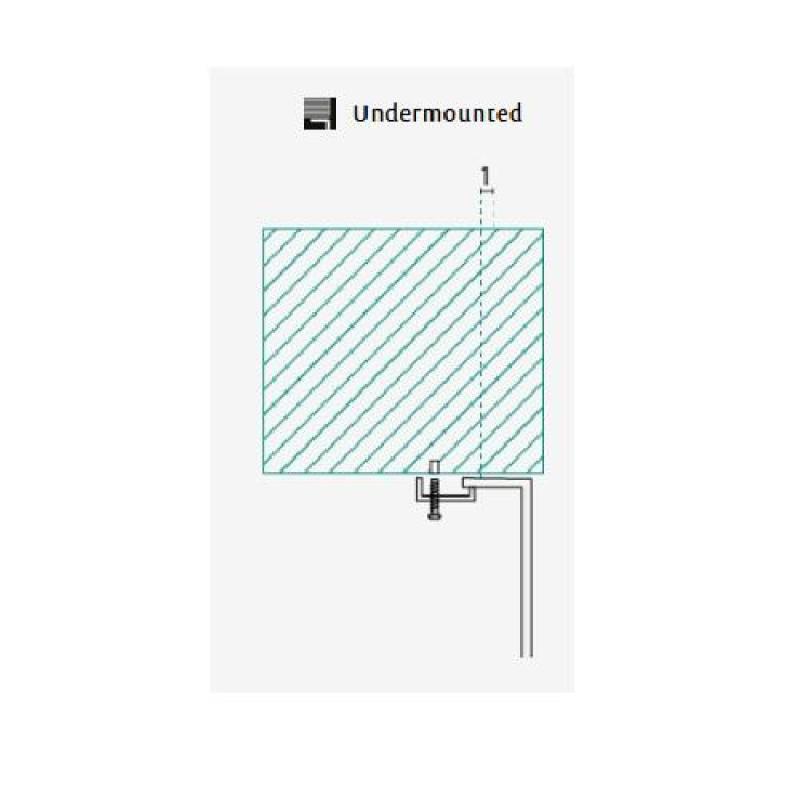 Banka Princess Stainless Steel Double Sink Under-counter 750x475 mm 1208970067