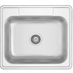 Detroit Stainless Steel Sink 635 x 559 mm Top Mount with Faucet Hole 1208970077