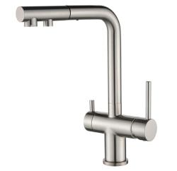 Ausmann Ellington 3-Way Kitchen Mixer Tap with Pull-Out Spout and Filtered Water – Stainless Steel - 1208970082