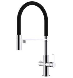 Ausmann Claridge 3-Way Kitchen Mixer Tap with Flexible Spout and Filtered Water – Chrome - 1208970091