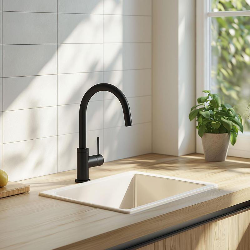 Ausmann Ceramic Ember Ceramic White Square Sink Topmount and Undermount 40 x 40 cm with Stainless Steel Plug 1208970094