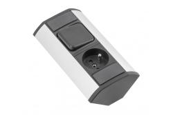 MINI angle extender with switch and socket with grounding 230V 16A