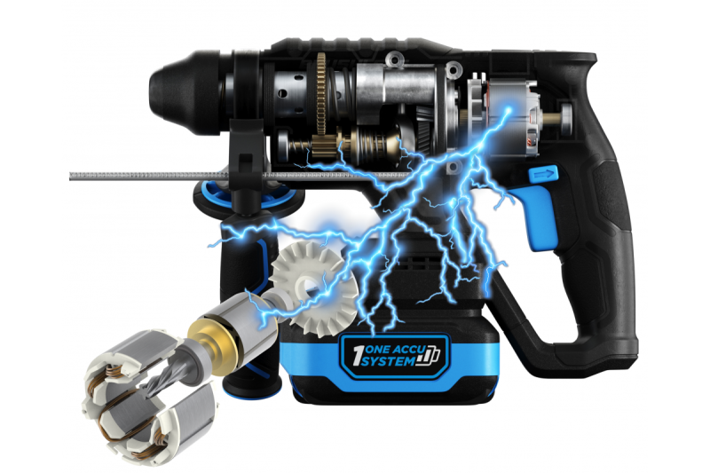 BRUSHLESS HAMMER DRILL WITH CHISELING FUNCTION 18V