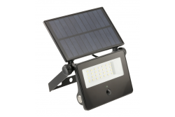 Solar floodlight LUMOS II, LED, 2000lm, 6400K, 2600mAh replaceable, IP65, black
