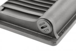 Solar floodlight LUMOS II, LED, 3000lm, 6400K, 2x2600mAh replaceable, IP65, black