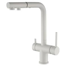 Ausmann Ellington 3-Way Kitchen Mixer Tap with Pull-Out Spout and Filtered Water – White - 1208970496