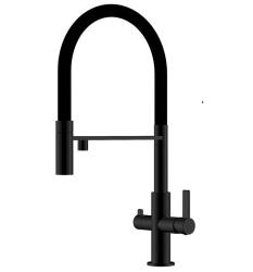 Ausmann Claridge 3-Way Kitchen Mixer Tap with Flexible Spout and Filtered Water – Anthracite – 1208970500