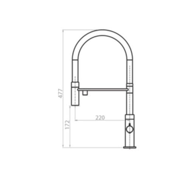 Ausmann Claridge 3-Way Kitchen Mixer Tap with Flexible Spout and Filtered Water – Stainless Steel - 1208970505