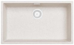 Sand White Large Sink 70x40 cm Undermount, Countertop, and Flush Mount with White Plug 1208970526