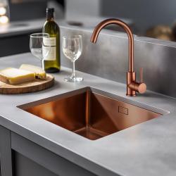 Ausmann Arvia copper kitchen faucet PVD Copper with swivel spout 1208970639