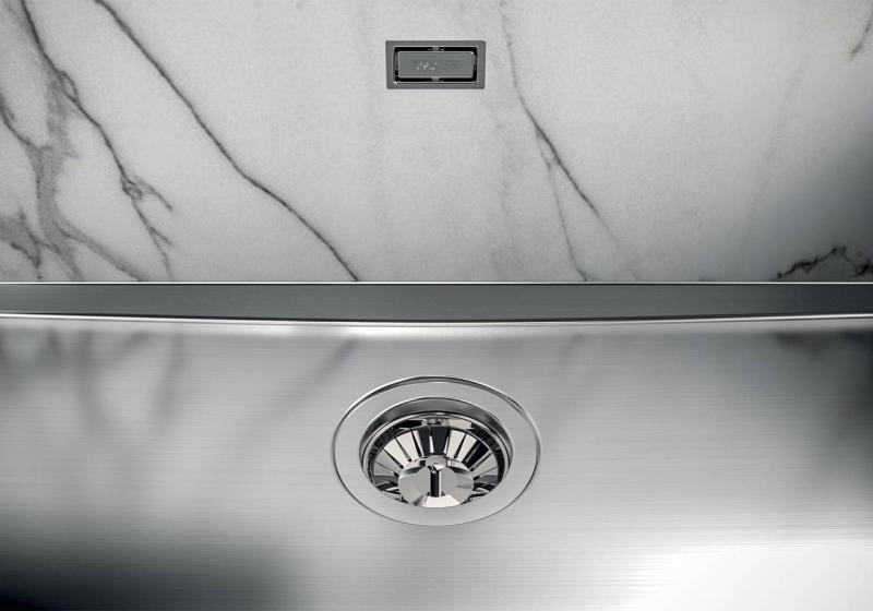 Foster Phantom Base Stainless Steel Base Plate Worktop Sink 40x40cm for Installation in Ceramic, Natural Stone, and Solid Surface, thickness 12mm 1208970719