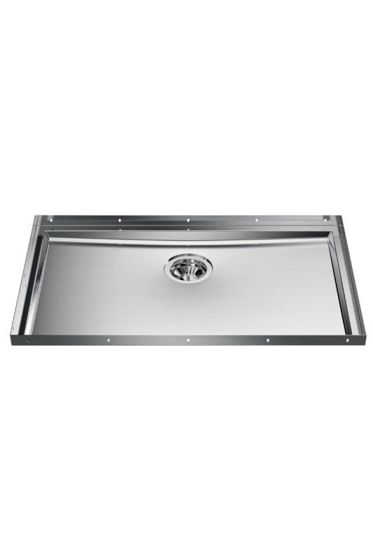 Foster Phantom Base Stainless Steel Base Plate Worktop Sink 71x40cm for Installation in Ceramic, Natural Stone, and Solid Surface, thickness 12mm 1208970721