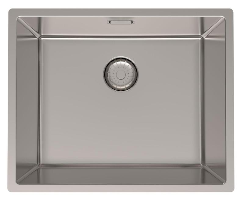Pure.Sink Prestige Combination Set Stainless Steel Sink 50x40 cm with Stainless Steel Kitchen Faucet 1208970762