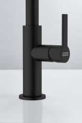 Franke Maris Slim J Kitchen Faucet Rotatable Round Spout Black 115.0728.386