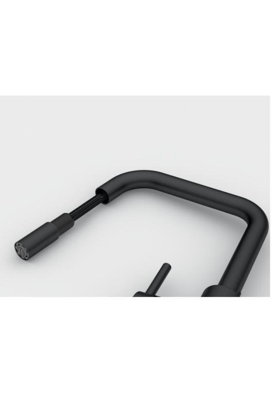 Franke Lina U Kitchen Faucet Black Retractable Spout 115.0728.477