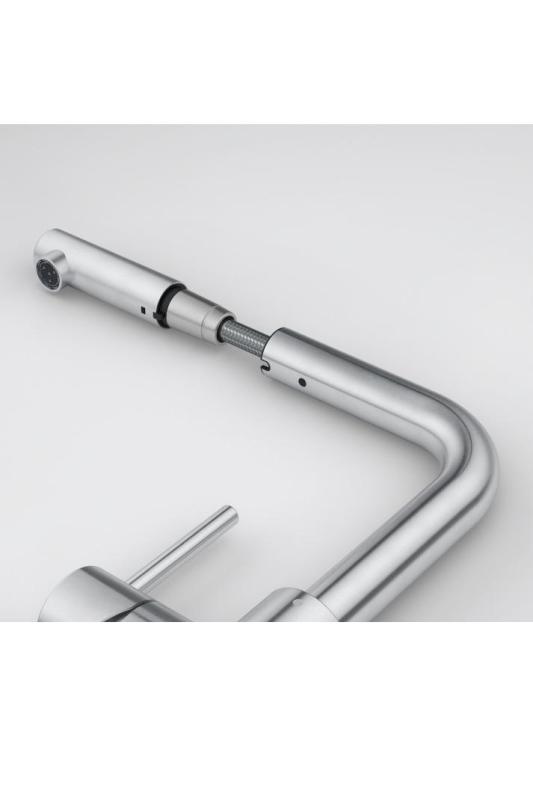 Franke Smart Glenda Kitchen Faucet Stainless Steel Retractable Spout 115.0706.986