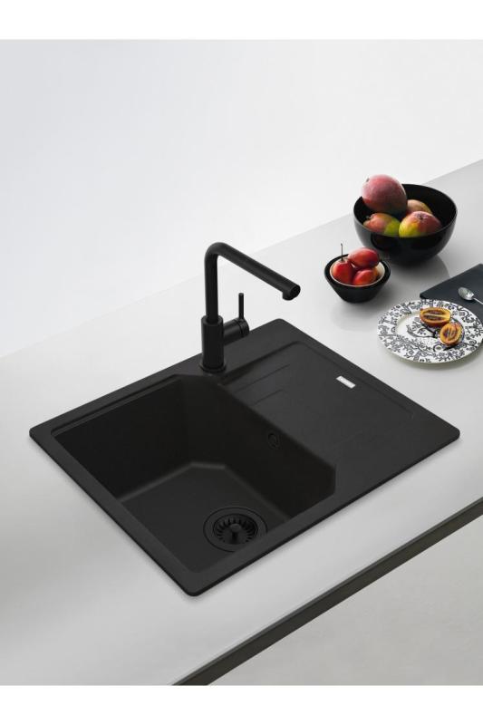 Franke Lina L Kitchen Faucet Black with Pull-Out Spout 115.0712.435