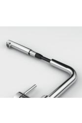 Franke Lina L Kitchen Faucet Chrome with Retractable Spout 115.0712.420