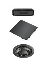 Franke Kubus 2.0 color set Drain set Gun Metal 1208970828