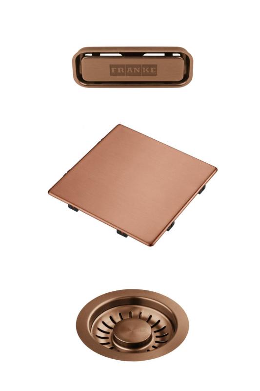 Franke Kubus 2.0 color set Drain set Copper 1208970832