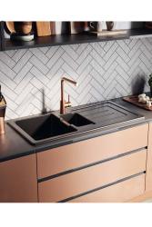 Ausmann Ceramic Sylva 1.5 Ceramic White Sink with Draining Area 1000 x 500 mm 1208971126