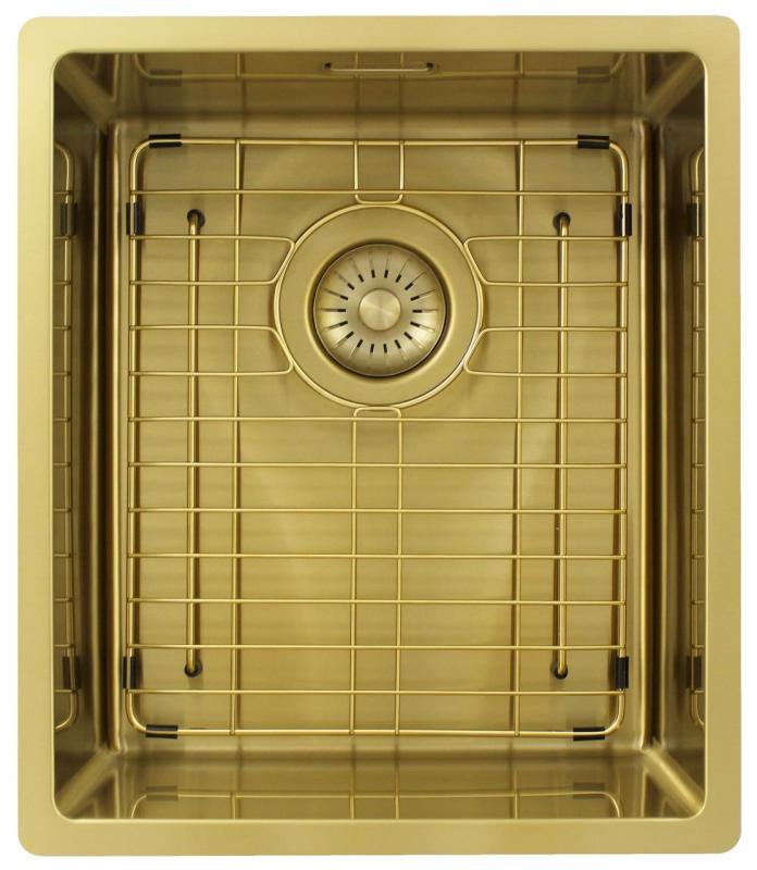 Pure.Sink Exclusivo Gold sink 34x40 cm 10mm radius undermount, flush mount and top mount PEX3440-60