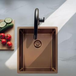 Pure.Sink Exclusivo Copper Sink 34x40 cm 10mm radius undermount, flush mount and top mount PEX3440-62