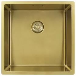 Pure.Sink Exclusivo Gold sink 40x40 cm 10mm radius undermount, flush mount and top mount PEX4040-60